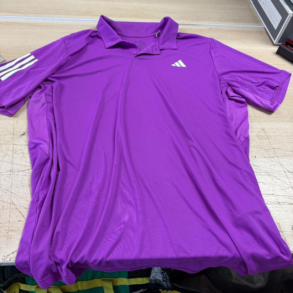 adidas Purple Polo Club 3STR IS8103 size 2XL